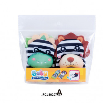 Погремушки 2029-3A носочки в пак. FCJ1020741   