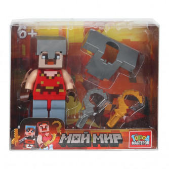Конструктор фигурка мой мир с аксессуарами Город мастеров 18114-XU (120)   