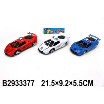Машинка инерционная, 3 цвета в асортименте, в/п 21,5*9,2*5,5 см 2933377