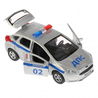 Металлическая машинка Технопарк Ford Focus Полиция SB-17-81-FF-P-WB