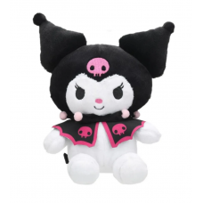 Игрушка мягкая Kuromi San RIO Куроми 17см в черной шапочке, в пакете 