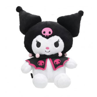 Игрушка мягкая Kuromi San RIO Куроми 17см в черной шапочке, в пакете 