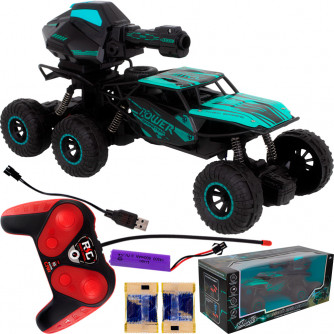 Машина на радиоуправлении Young Racer MK338-76 Боевой вездеход, стреляет водными пулями, зеленый в кор. FCJ1454304    