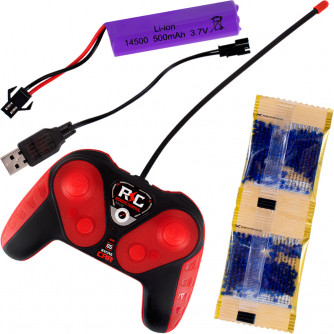 Машина на радиоуправлении Young Racer MK338-76 Боевой вездеход, стреляет водными пулями, зеленый в кор. FCJ1454304    