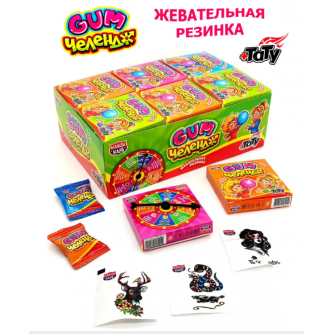 Жевательная резинка с татуировкой 