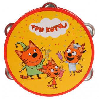 Игрушка бубен ТРИ КОТА на блистере (русс. уп.) 