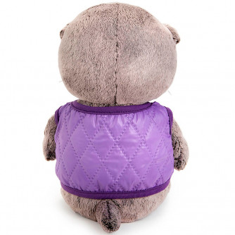 Басик BABY в дутом жилете с сердечком BB-123  