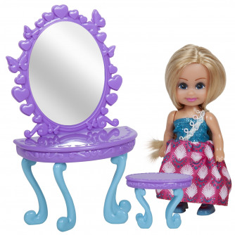 Игровой набор Sparkle Girlz (кукла 11,5 см, мебель.) SG29095//розовый