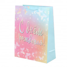 Пакет подарочный глянцевый xl,день рождения,140 гр/м2 ЧУДО ПРАЗДНИК PXL-104470-HB5 (60)  