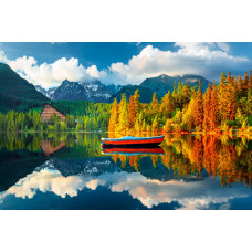 Палитра.Холст с красками 30х40 см по номер.в кор(20 цв) Зеркальное озеро близ гор (Арт. ХК-6297)