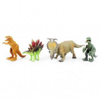 Набор Mioshi ираннозавр, стегозавр, трицератопс и аллозавр RS003-1