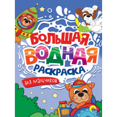 БОЛЬШАЯ ВОДНАЯ РАСКРАСКА. ДЛЯ МАЛЬЧИКОВ  978-5-378-34238-9