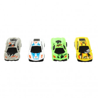 Игрушка пластик ROAD RACING автотрек 4 машинки, 1 петля, кор. Технопарк RR-TRK-060-R