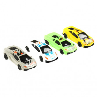 Игрушка пластик ROAD RACING автотрек 4 машинки, 1 петля, кор. Технопарк RR-TRK-060-R