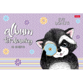 Альбом для рисования Веселый пончик 12А4В