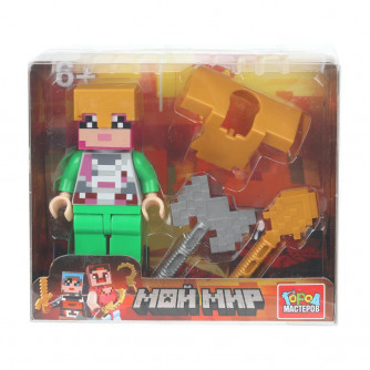 Конструктор фигурка мой мир с аксессуарами Город мастеров 18117-XU (120)    