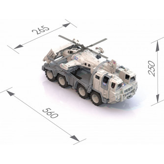 Автомобиль Военный тягач Арктика с вертолетом 286