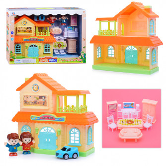 Кукольный дом с набором мебели 6614