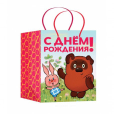 Пакет подарочный СОЮЗМУЛЬТФИЛЬМ МАТОВЫЙ, м, Винни Пух ЧУДО ПРАЗДНИК PM-122039-VP   