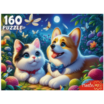 ПАЗЛЫ 160 элементов. НОЧНЫЕ ДРУЗЬЯ (арт. УК160-5537)   