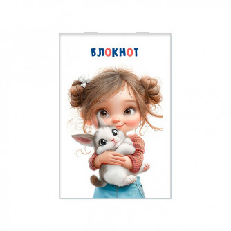 Блокнот А7 16л.кл.скрепка,карт.обл.КТС, Блокнот А7 16л.кл.скрепка,карт.обл.КТС,