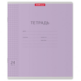 Тетрадь 24л.кл.скрепка Erich Krause, 