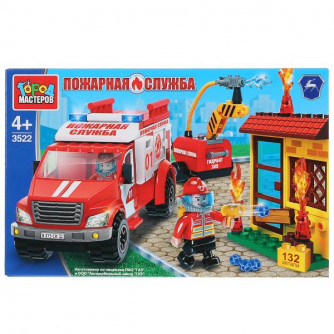 Конструктор Город мастеров Пожарная машина 3522-KK Конструктор Город мастеров Пожарная машина 3522-KK