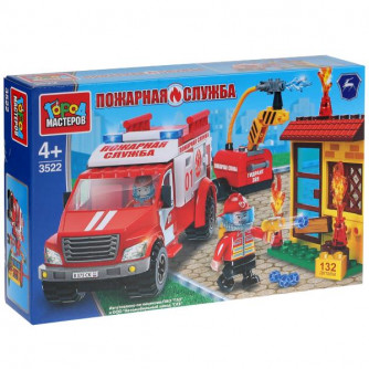 Конструктор Город мастеров Пожарная машина 3522-KK Конструктор Город мастеров Пожарная машина 3522-KK