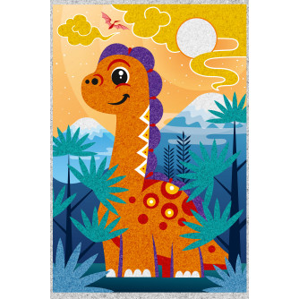 Картина из песка Динозаврик 04333