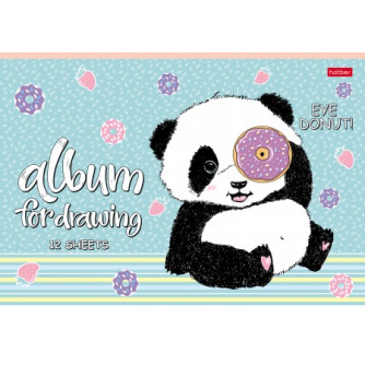 Альбом для рисования Веселый пончик 12А4В