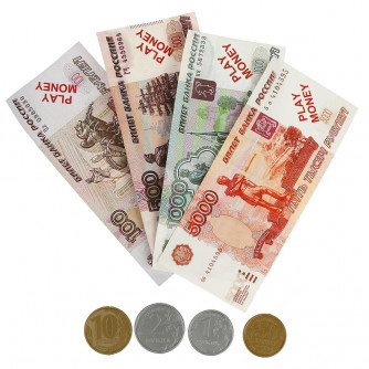Деньги игровые для касс с лотком, блист.21*28*3,5см ИГРАЕМ ВМЕСТЕ B1599349-R3   