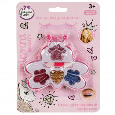 Косметика ДЛЯ ДЕВОЧЕК тени для век с блестками, аппликатор МИЛАЯ ЛЕДИ 70522D2-G-UNI-ML  