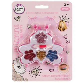 Косметика ДЛЯ ДЕВОЧЕК тени для век с блестками, аппликатор МИЛАЯ ЛЕДИ 70522D2-G-UNI-ML  