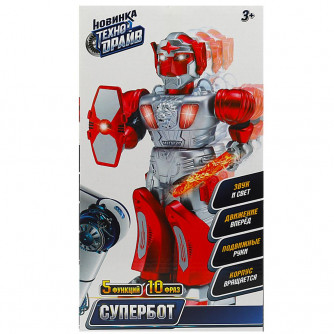 Робот супербот свет-звук, движение, кор.18*33*10,5см ТЕХНОДРАЙВ ZY1158132-R