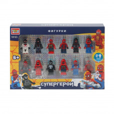 Конструктор фигурки спайдермен-12 шт. Город мастеров 18103-ZH   