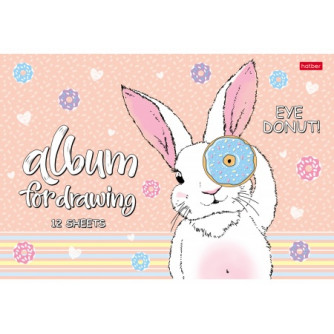 Альбом для рисования Веселый пончик 12А4В