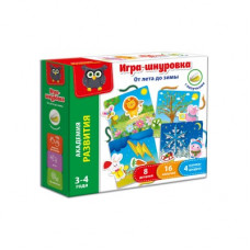 Игра-шнуровка с липучками 