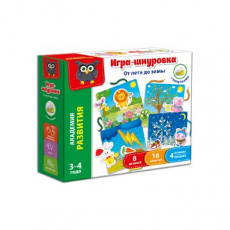 Игра-шнуровка с липучками 