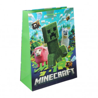 Пакет подарочный МАТОВЫЙ xl,пиксели,140 гр/м2 ЧУДО ПРАЗДНИК PXL-130550-MN  