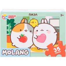Molang. Макси-пазлы в коробке. Пазл 35 деталей. 180х127х35 мм. Умные игры 4630395015929  