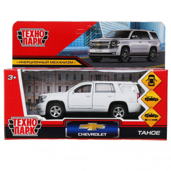 Металлическая машинка Технопарк Chevrolet Tahoe TAHOE-12FIL-WH