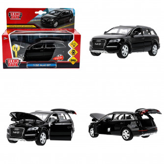 Машина металл свет-звук AUDI Q7, 15,4 см, двери, капот, багажник, инерция Технопарк SB-68310