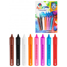 Набор декор-й косм. для детей. Аквагрим для лица и тела.( 8 цв. ) КС-1173   