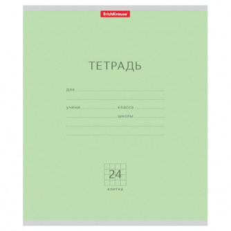Тетрадь 24л.кл.скрепка Erich Krause, 