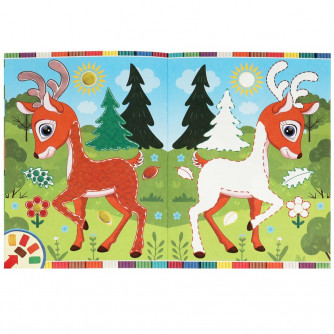 Лесные животные . Рисуем пластилином. 210х285мм. Скрепка. 8 стр. Умка 978-5-506-08949-0  