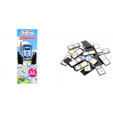 Настольная игра СИНИЙ ТРАКТОР домино, кор.5*13*2см ИГРАЕМ ВМЕСТЕ B1535743-R8   