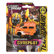 Машина трансформирующаяся СУПЕРБОТ (вывертыш), блист.14*17*3см ТЕХНОДРАЙВ 2010L077-RS3   