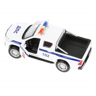 Металлическая машинка Технопарк Toyota Hilux Полиция HILUX-12SLPOL-WH