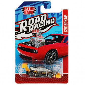 Металлическая машинка Технопарк Road Racing Суперкар RR-7-15-22-R