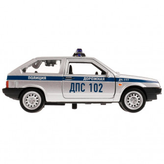 Металлическая машинка Технопарк Lada-2108 Cпутник Полиция 2108-12SLPOL-SR